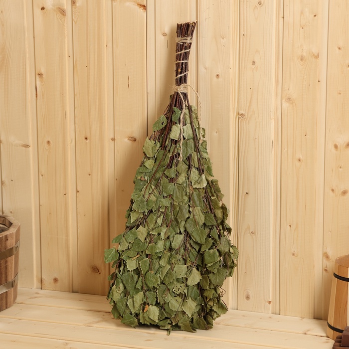 Веник для бани березовый "Богатырский"