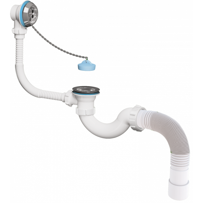 Обвязка на ванну 1 1/2 40х40х50 с вып и пер с перех трубой V155 Акватер