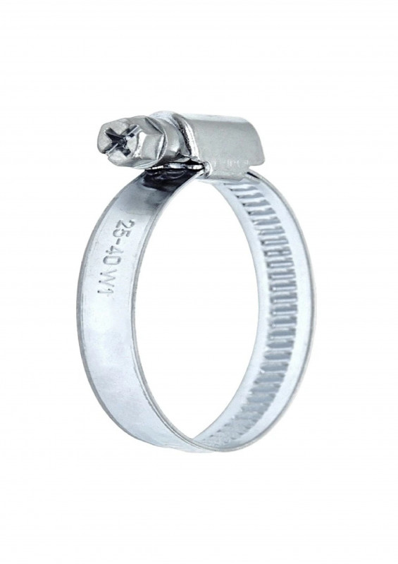 Хомут червячный 60-80мм цинк