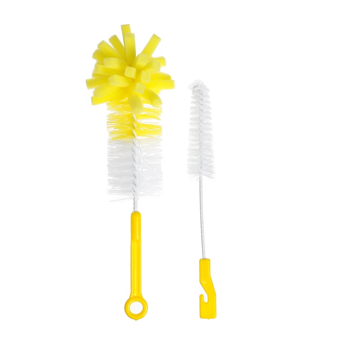 Набор ершиков для бутылочек и сосок, цвета микс