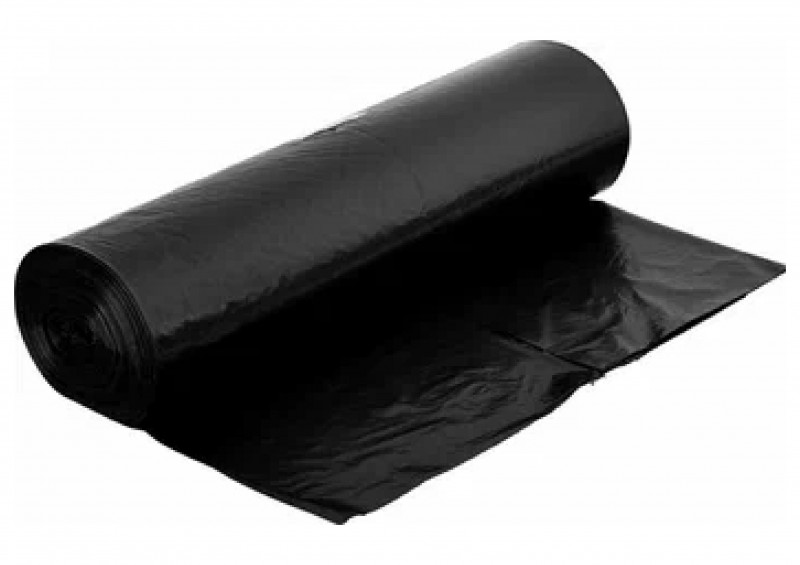 Пакеты для мусора ПВД 120л 10шт прочные черные дл/рулон Home Palisad