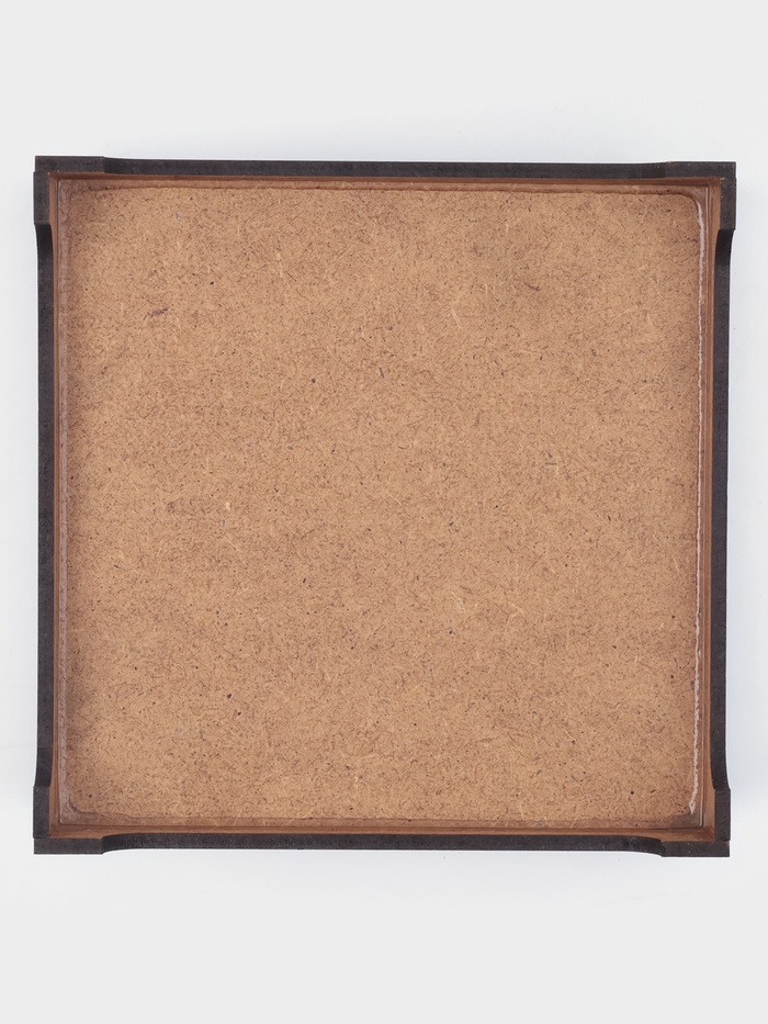 Салфетница Мокко с салфетками 12,3х12,3см деревянная