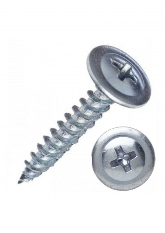 Саморез с пресс-шайбой острый 4,2х19