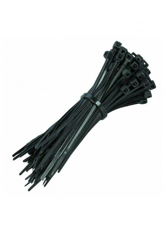 Хомут-стяжки нейлон 100шт 5х300 черные